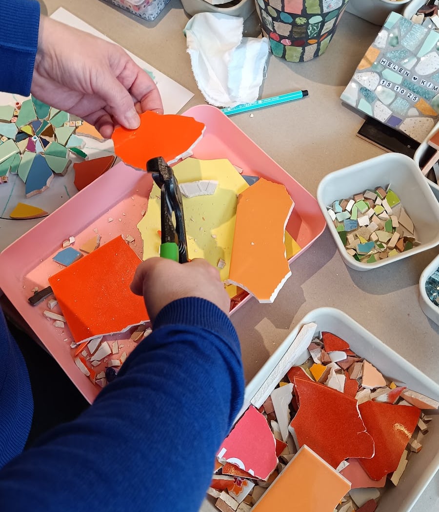 Upcycling Mosaik Workshop 1